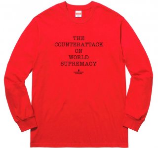 Supreme UNDERCOVER/Public Enemy Counterattack L/S Tee- Red