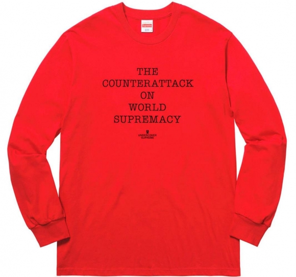 Supreme UNDERCOVER/Public Enemy Counterattack L/S Tee- Red