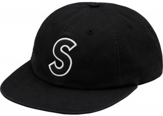 Supreme S Logo Felt 6-Panel- Black