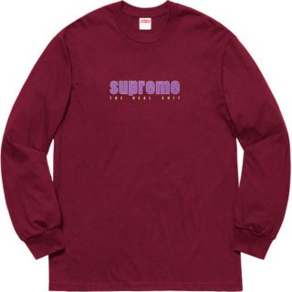 Supreme The Real Shit L/S- Burgundy