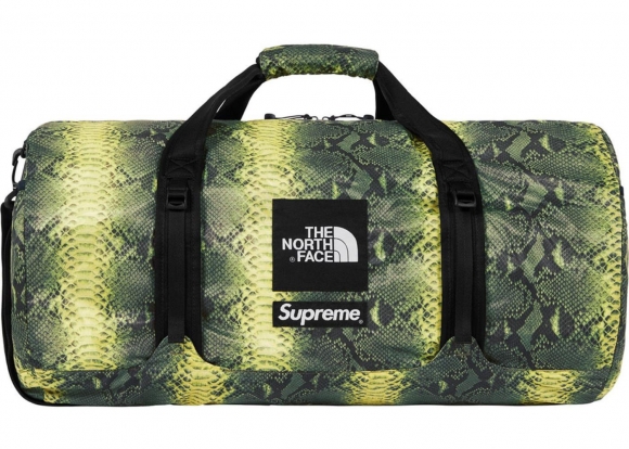 Supreme The North Face Snakeskin Flyweight Duffle Bag- Green