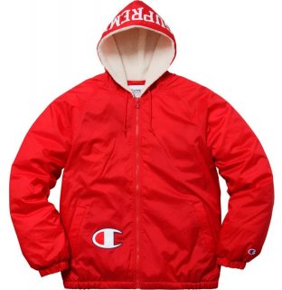 Supreme Champion Sherpa Lined Hooded Jacket- Red