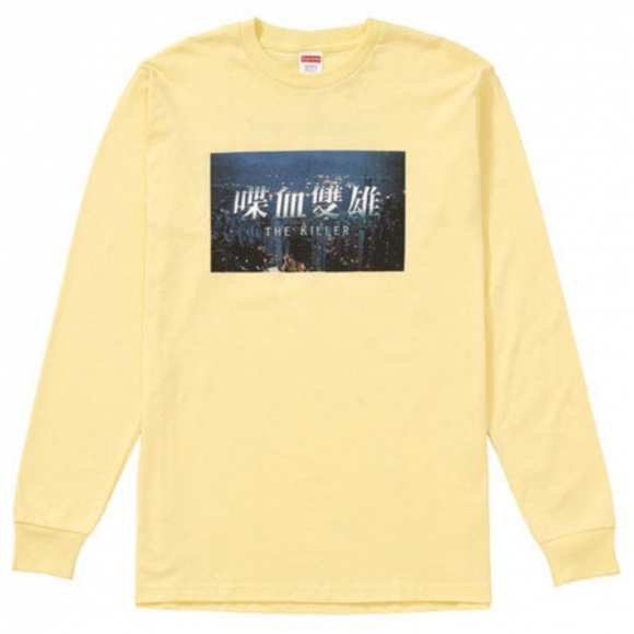 Supreme The Killer L/S Tee- Pale Yellow