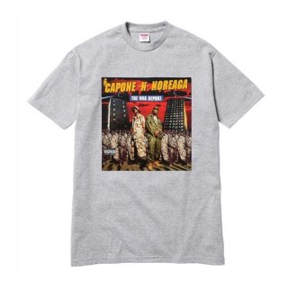 Supreme Capone & Noreaga Tee -Heather Grey