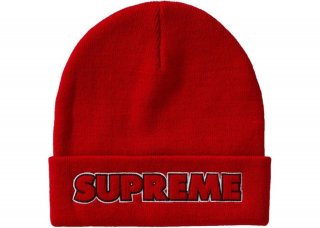 Supreme Outline Beanie (FW19)- Red