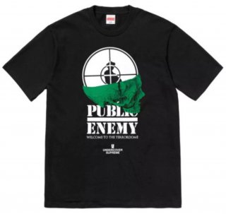 Supreme UNDERCOVER/Public Enemy Terrordome Tee- Black