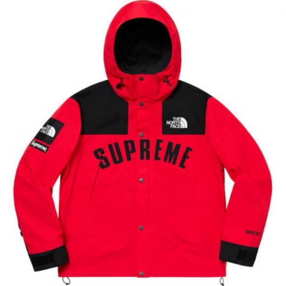 Supreme The North Face Arc Logo Mountain Parka- Red