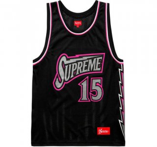 Supreme Bolt Basketball Jersey- Black