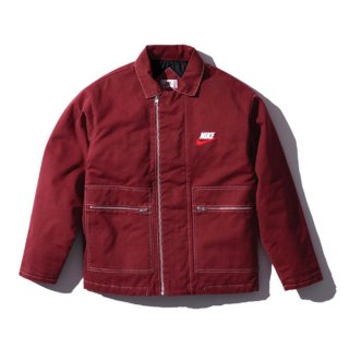 Supreme Nike Double Zip Quilted Work Jacket -Burgundy