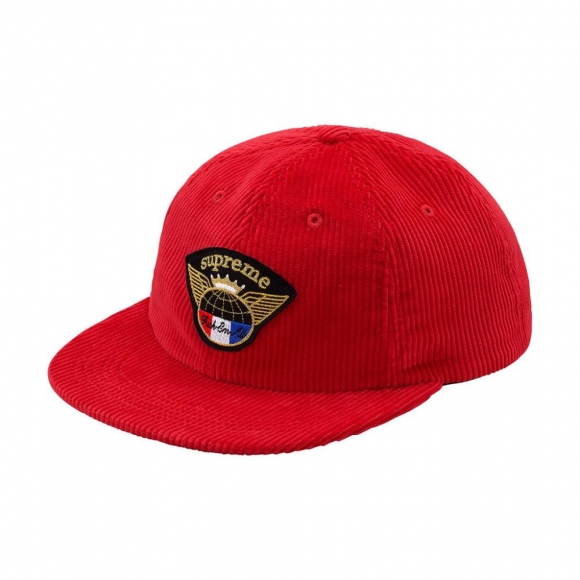 SUPREME Global Corduroy 6-Panel (Red)