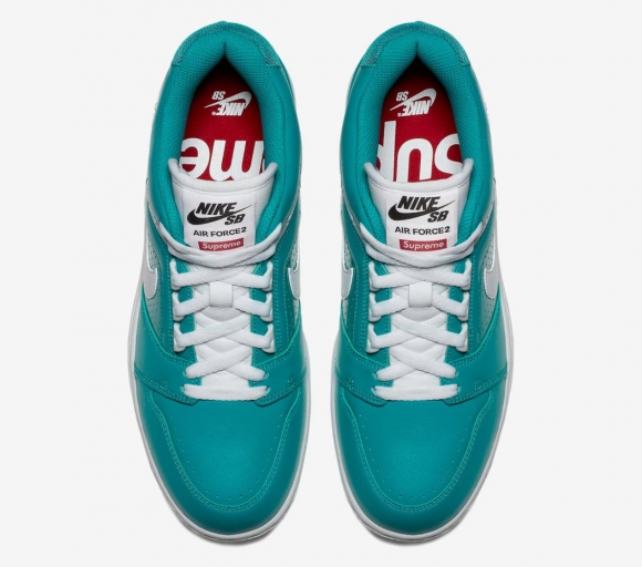 Supreme x Nike SB Air Force 2 Low "Teal"