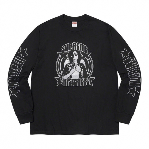 Supreme?/HYSTERIC GLAMOUR L/S Tee- Black