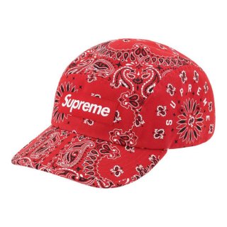 Supreme Bandana Camp Cap- Red