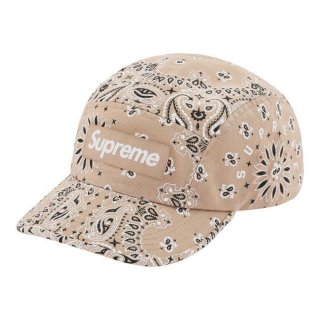 Supreme Bandana Camp Cap- Tan