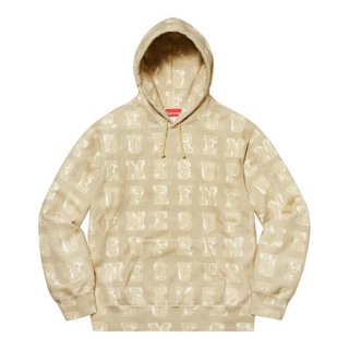 Supreme Blocks Hooded Sweatshirt- Tan