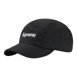 Supreme Camo Ripstop Camp Cap- Black