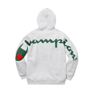 Supreme Champion Hooded Sweatshirt (SS18) Ash Grey