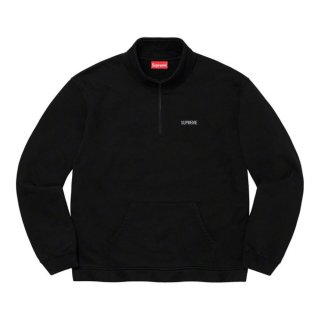 Supreme Cross Half Zip Sweatshirt- Black