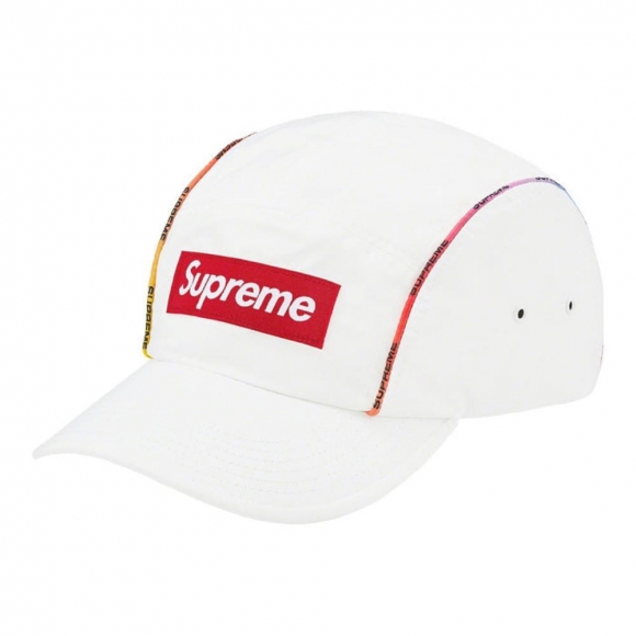 Supreme Gradient Piping Camp Cap- White