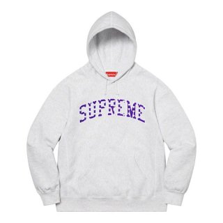 Supreme Hearts Arc Hooded Sweatshirt- Ash Grey