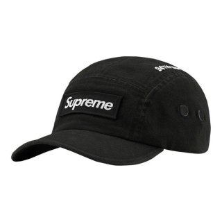 Supreme Military Camp Cap (FW21)- Black