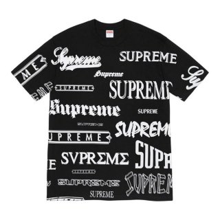 Supreme Multi Logo Tee- Black