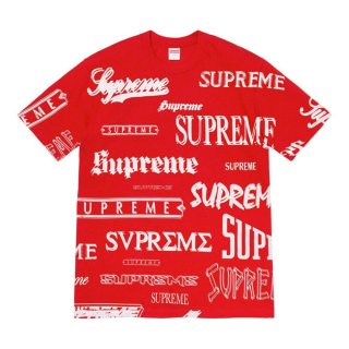 Supreme Multi Logo Tee- Red