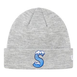 Supreme New Era? S Logo Beanie- Heather Grey