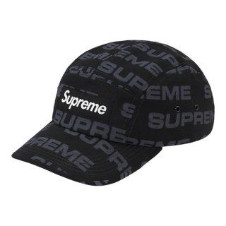 Supreme Reactive Print Camp Cap- Black