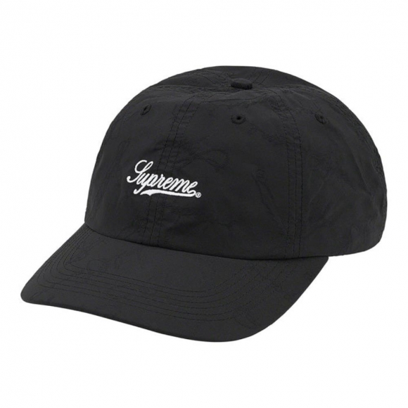 Supreme Script Logos 6-Panel- Black