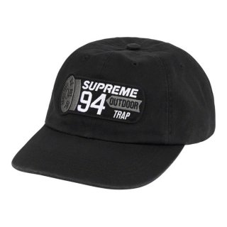 Supreme Shell Patch 6-Panel- Black