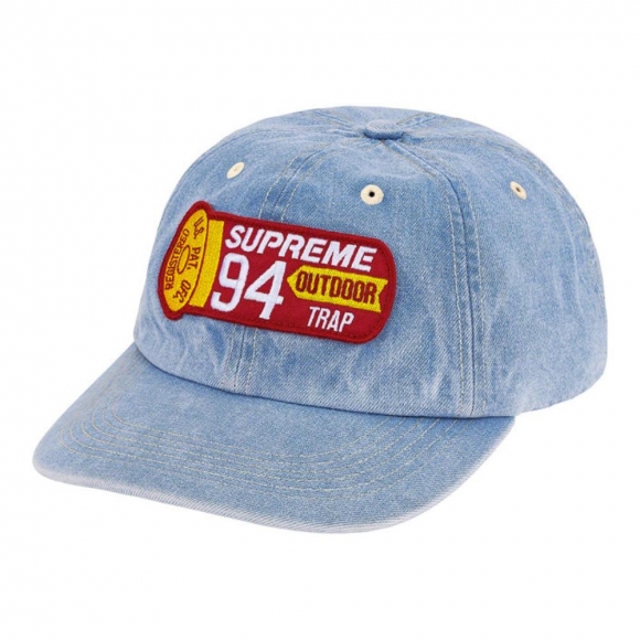 Supreme Shell Patch 6-Panel- Denim