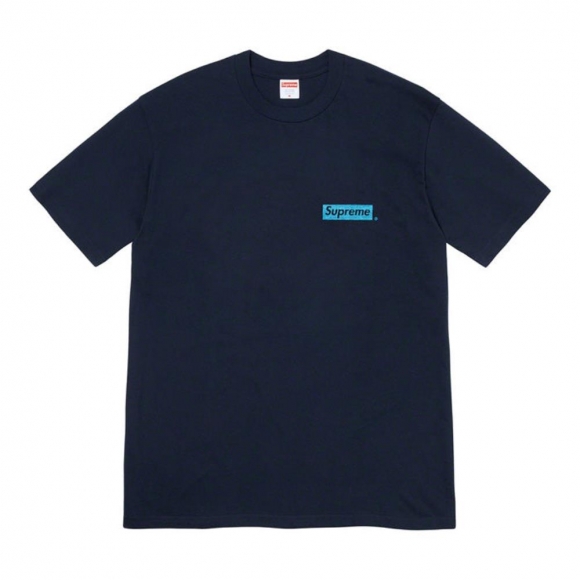 Supreme Spiral Tee- Navy