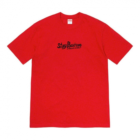 Supreme Stay Positive Tee- Red