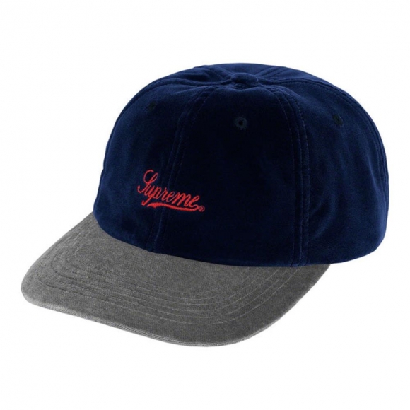 Supreme Velvet 2-Tone 6-Panel- Navy