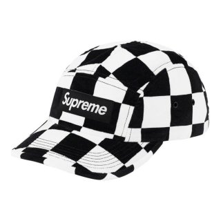 Supreme Velvet Camp Cap- Checker