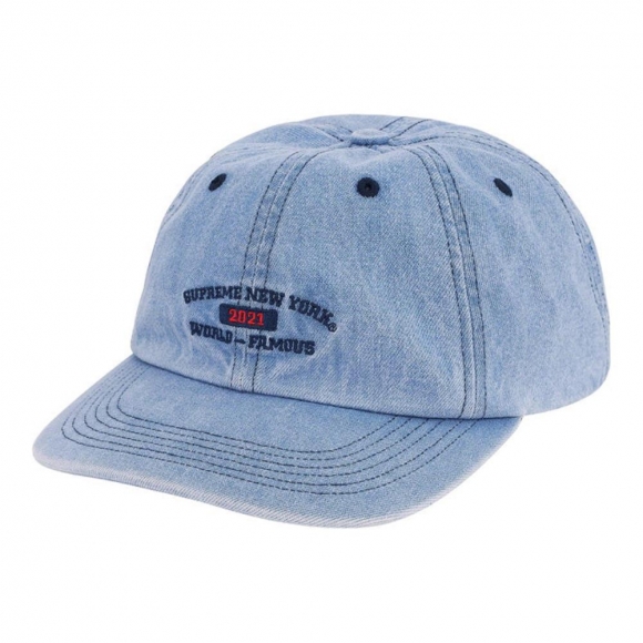 Supreme World Famous 6-Panel- Denim