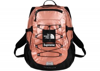 Supreme The North Face Metallic Borealis Backpack- Rose Gold