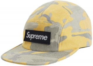 Supreme Washed Out Camo Camp Cap- Yellow Camo